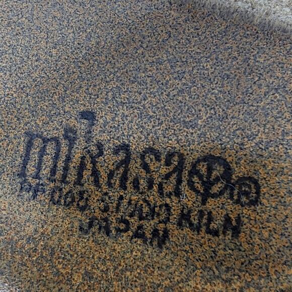 2 Mikasa Saucers Studio Kiln Replacements Vintage Japan Earth Tones Brown Tan - Picture 6 of 6